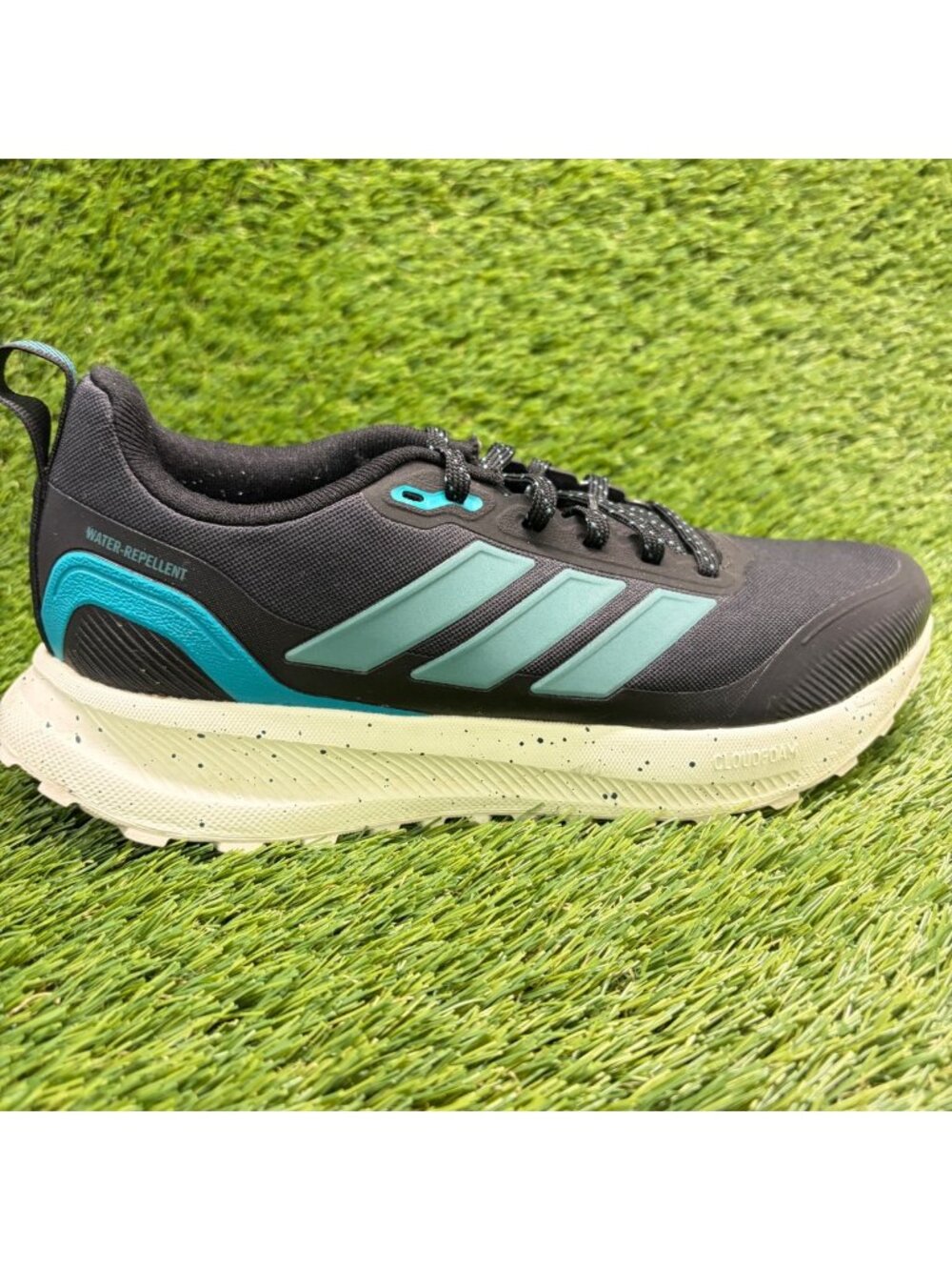 Adidas Runfalcon 5 TR Mens Size 7 Black Blue Athletic Running Shoes Sneakers